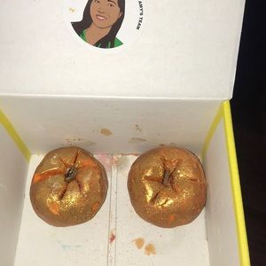 2 lush glitter pumpkins